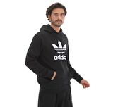 H06667-E adidas Trefoıl Hoody Erkek Sweatshirt Siyah