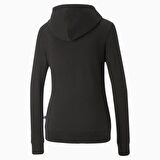 Puma Ess+ Embroidery - Kadın Siyah Kapüşonlu Spor Sweatshirt - 848332 01