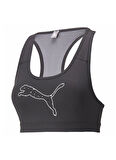 Puma Siyah Sporcu Sütyeni 52030606 Mid 4Keeps Graphic Bra PM