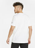 Puma Bisiklet Yaka Düz Beyaz Erkek T-Shirt 53339802 BMW MMS Logo Tee+