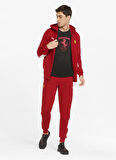 Puma Bisiklet Yaka Kırmızı Erkek Sweatshırt 53374502 Ferrari Race Hdd Sweat