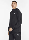 52153201 TRAIN VENT WOVEN JACKET Pu Siyah Kapüşonlu Regular Fit Erkek Zip Ceket