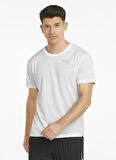 Puma Bisiklet Yaka Düz Beyaz Erkek T-Shirt 58721202 Puma Active Tee