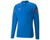 Puma Teamfinal Training 1/4 Zip Top Erkek Futbol Antrenman Ceketi 65737502 Mavi
