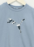 Puma Düz Mavi Kadın T-Shirt 67019179 Modern Sports Tee