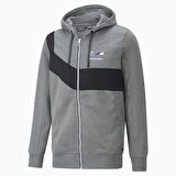 Puma Gri Erkek Kapüşonlu   Zip Ceket 53586403 BMW MMS Hdd Sweat Jacket