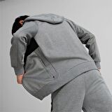 Puma Gri Erkek Kapüşonlu   Zip Ceket 53586403 BMW MMS Hdd Sweat Jacket