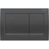 Geberit Alpha30 115.055.QC.1 Kumanda Paneli, Çift Basmalı, Siyah Krom