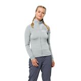 Jack Wolfskin Prelight Fz W Kadin Gri Polar Ceket