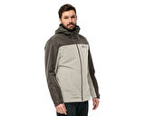 Jack Wolfskin Taubenberg 3In1 Jkt M Erkek Çift Taraflı Outdoor Montu 1115311-A0029 Bej