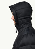 Siyah Erkek Kapüşon Yaka Regular Fit Ceket A61827NEBELHORN DOWN HOODY M