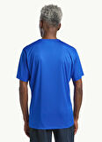 Jack Wolfskin A63269PEAK GRAPHIC T M Koyu Mavi Bisiklet Yaka Regular Fit Düz Erkek T-Shirt