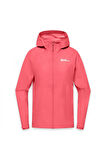 Jack Wolfskin A63767 Prelight Yağmurluk Kırmızı Kadın Outdoor