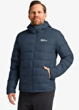 Jack Wolfskin 1207671_T0352-ATHER DOWN HOODY M RD Lacivert Düz Erkek Mont