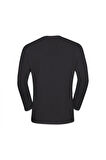 Jack Wolfskin A60291 Vonnan Ls T M Siyah Erkek T-Shirt