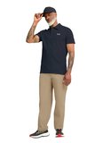 Jack Wolfskin ESSENTIAL POLO M Lacivert Regular Fit Logo Baskılı Erkek Polo T-Shirt