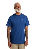 Jack Wolfskin ESSENTIAL T M Mavi Bisiklet Yaka Regular Fit Logo Baskılı Erkek T-Shirt