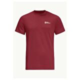 Jack Wolfskin Essential M Erkek Bordo T-Shirt