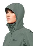 Jack Wolfskin Yeşil Normal Kalıp Kadın Termal Zip Ceket 1111202-4311 STORMY POINT 2L JKT W