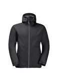 Jack Wolfskin Siyah Erkek Kapüşonlu Termal Zip Ceket 1111723-6000 WISPER INS JKT M
