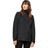 Jack Wolfskin Siyah Kadın Kapüşonlu Termal Zip Ceket 1115621-6000 MOONRISE 3IN1 JKT W