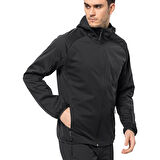 Jack Wolfskin Siyah Erkek Zip Ceket 1306922-6000 FELDBERG HOODY M