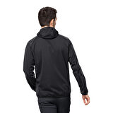Jack Wolfskin Siyah Erkek Zip Ceket 1306922-6000 FELDBERG HOODY M