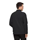 Jack Wolfskin Düz Siyah Erkek Polar Sweatshırt 1709522-6000 TAUNUS HZ M