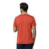 Jack Wolfskin V Yaka Kırmızı Erkek T-Shirt 1806646_2193 JWP T M