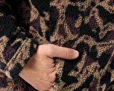 Jack Wolfskin Maarweg Print Jkt Erkek Outdoor Peluş Ceket 1711231-8889 Siyah