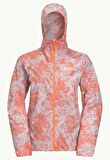 Jack Wolfskin 1307851_8312 Prelight Wind JKT W Grid Camo Kadın Outdoor Ceket