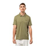 Jack Wolfskin Travel Polo M Erkek Yeşil Polo T-Shirt