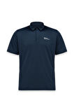 Jack Wolfskin 1809801Tr Delgami Polo M Lacivert Erkek T-Shirt