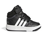 GW0408-B adidas Hoops Mıd 3.0 Ac I Bebek Spor Ayakkabı Siyah