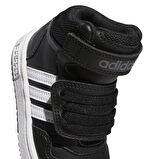 GW0408-B adidas Hoops Mıd 3.0 Ac I Bebek Spor Ayakkabı Siyah