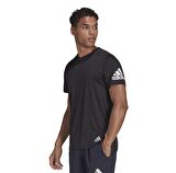adidas Bisiklet Yaka Düz Siyah Erkek T-Shirt HB7470 RUN IT TEE M