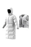 adidas Uzun Aşağı Uzun Parka Terrex  Spor Ceket Beyaz (h13854
