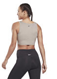 Reebok Gri Kadın Atlet H56396 S Ruched Cropped Tank