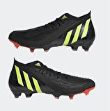 adidas Predator Edge.1 Çim Saha Kramponu - Siyah gw1032 P-96