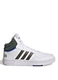 adidas Beyaz - Yeşil Erkek Lifestyle Ayakkabı GY4747 HOOPS 3.0 MID