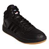 adidas Siyah - Beyaz Erkek Lifestyle Ayakkabı GY4745 HOOPS 3.0 MID