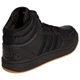 adidas Siyah - Beyaz Erkek Lifestyle Ayakkabı GY4745 HOOPS 3.0 MID