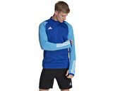 adidas Tiro23 C Tr Top Erkek Futbol Uzun Kollu Antrenman Üstü HU1309 Mavi