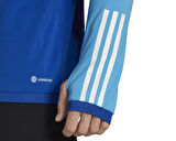 adidas Tiro23 C Tr Top Erkek Futbol Uzun Kollu Antrenman Üstü HU1309 Mavi