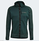 adidas Düz Koyu Yeşil Erkek Polar Sweatshırt HH9220 M TX Flooce HdJ