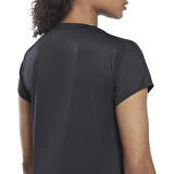 Reebok Bisiklet Yaka Düz Siyah Kadın T-Shirt HI6883 WOR Commercial Poly Tee