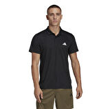 adidas Dik Yaka Düz Siyah - Beyaz Erkek T-Shirt IB8103 TR-ES BASE POLO