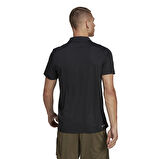 adidas Dik Yaka Düz Siyah - Beyaz Erkek T-Shirt IB8103 TR-ES BASE POLO