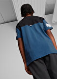 Puma Düz Mavi Erkek T-Shirt 67009717 Puma Power Colorblock Tee