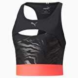 Puma 522150-51 Run Ultraform AOP Crop Tank Kadın Siyah Spor Atlet